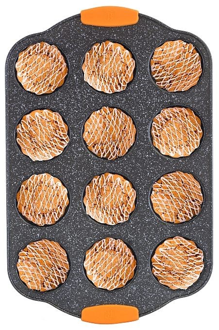 BERLINGERHAUS Forma na muffiny 12 ks silikonové rukojeti 41 x 27 x 3 cm Granit Diamond Line