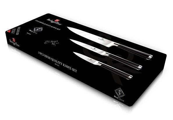 BERLINGERHAUS Sada nožů nerez 3 ks Royal Black Collection