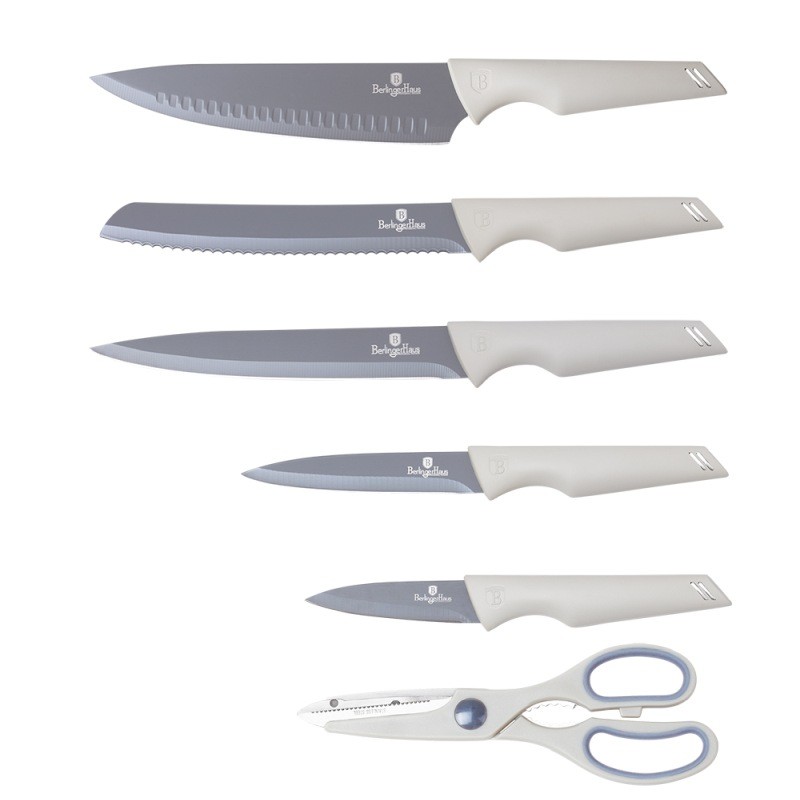 BERLINGERHAUS Sada nožů ve stojanu s nepřilnavým povrchem 7 ks Aspen Collection
