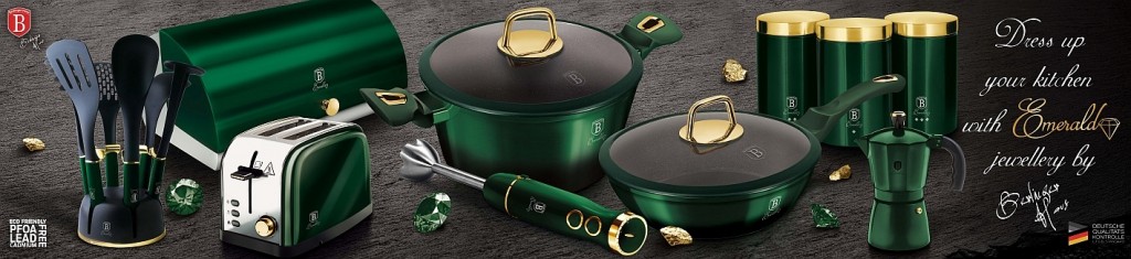BERLINGERHAUS Sada nádobí s titanovým povrchem 10 ks Emerald Collection