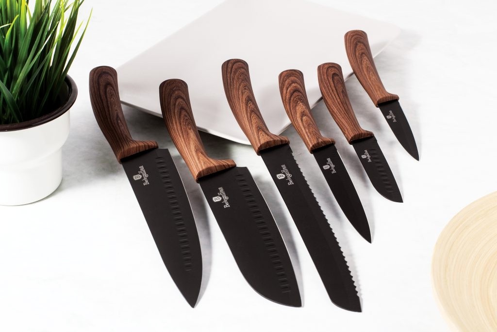 BERLINGERHAUS Sada nožů s nepřilnavým povrchem a magnetickým držákem 6 ks Forest Line