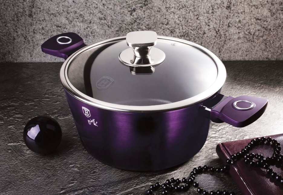 BERLINGERHAUS Sada nádobí s titanovým povrchem 4 ks Purple Eclipse Collection