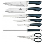 BERLINGERHAUS Sada nožů ve stojanu 8 ks nerez Aquamarine Metallic Line