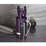 Sada nožů ve stojanu 7 ks Purple Eclipse Collection