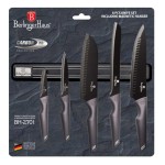 BERLINGERHAUS Sada nožů s magnetickým držákem 6 ks Carbon Pro Line