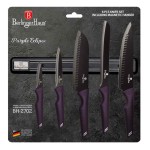 Sada nožů s magnetickým držákem 6 ks Purple Eclipse Collection