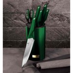 BERLINGERHAUS Sada nožů nerez 7 ks Emerald Collection ve stojanu