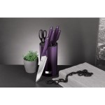 Sada nožů ve stojanu 7 ks Purple Eclipse Collection