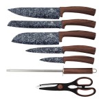 BERLINGERHAUS Sada nožů ve stojanu s nepřilnavým povrchem 8 ks Original Wood