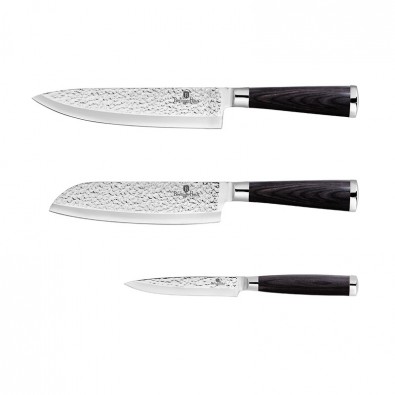 BERLINGERHAUS Sada nožů nerez 3 ks Primal Gloss Collection Santoku