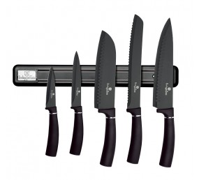 BERLINGERHAUS Sada nožů s magnetickým držákem 6 ks Carbon PRO Line